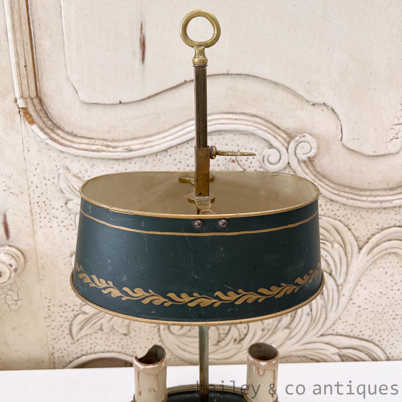 Vintage French Bouillotte Parisian Salon Lamps x2 selling as pair  - FR690-703  detail 07