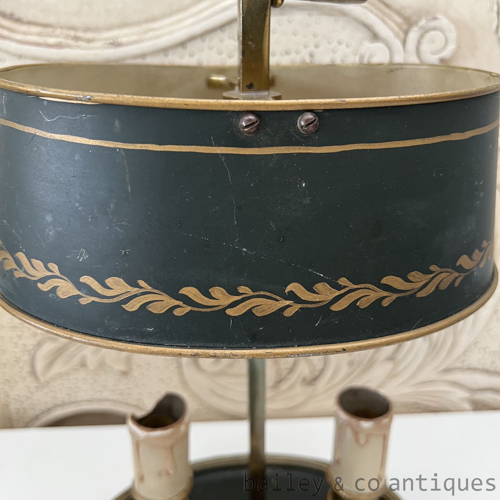 Vintage French Bouillotte Parisian Salon Lamps x2 selling as pair  - FR690-703  detail 08