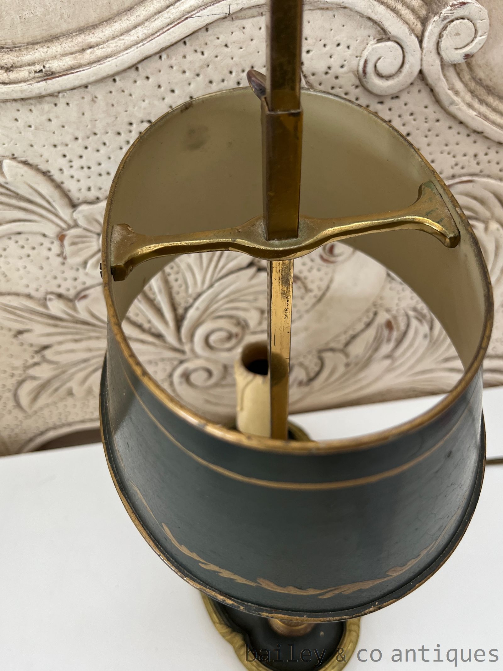 Vintage French Bouillotte Parisian Salon Lamps x2 selling as pair  - FR690-703  detail 17