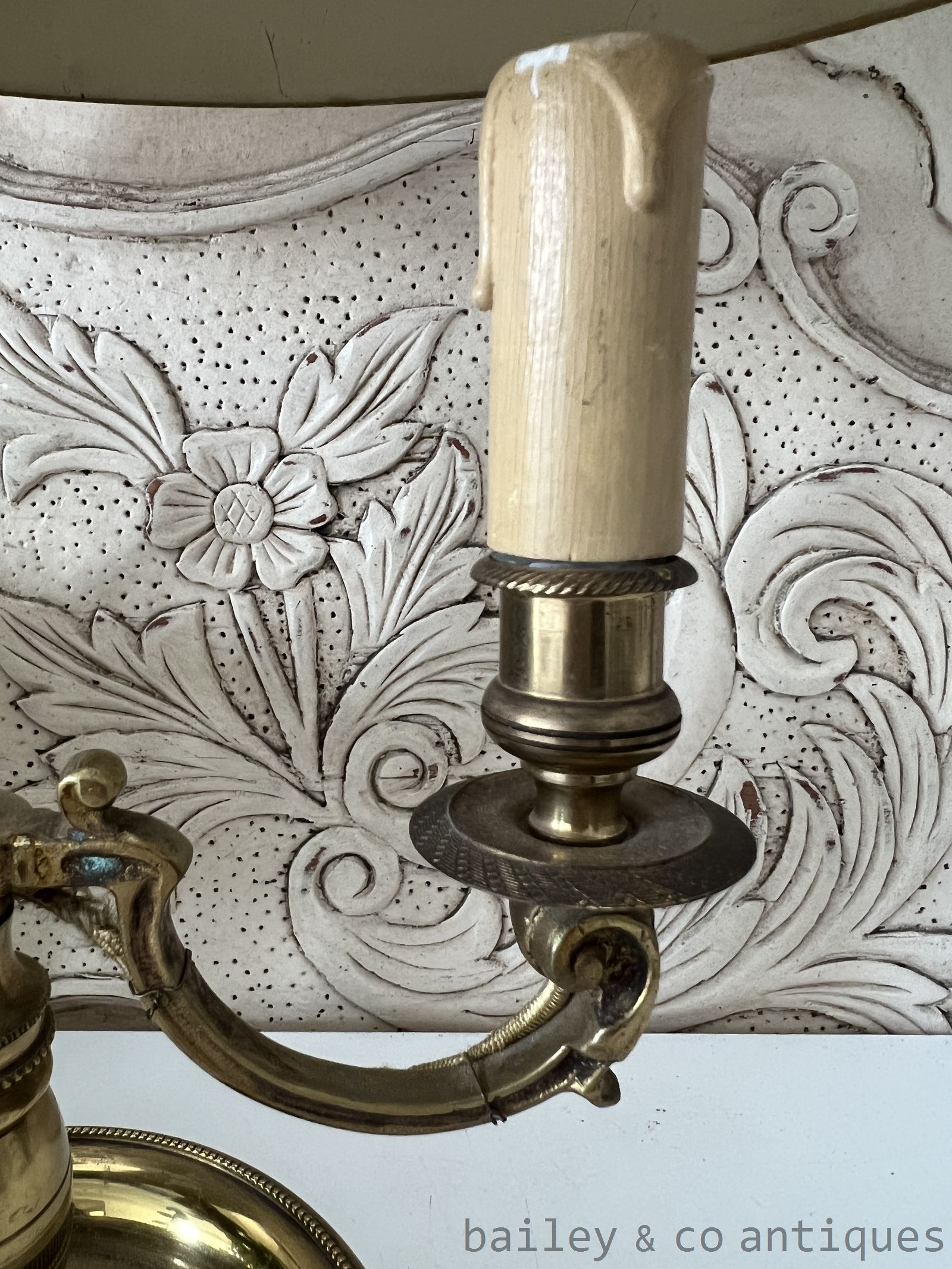 Antique French Empire Bouillotte Salon Lamp Tole Metal Shade - FR716   detail 14